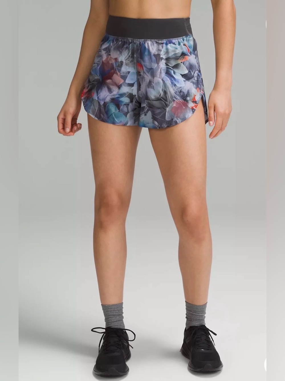 Floral-Print Women's Athletic Shorts in Multicolor